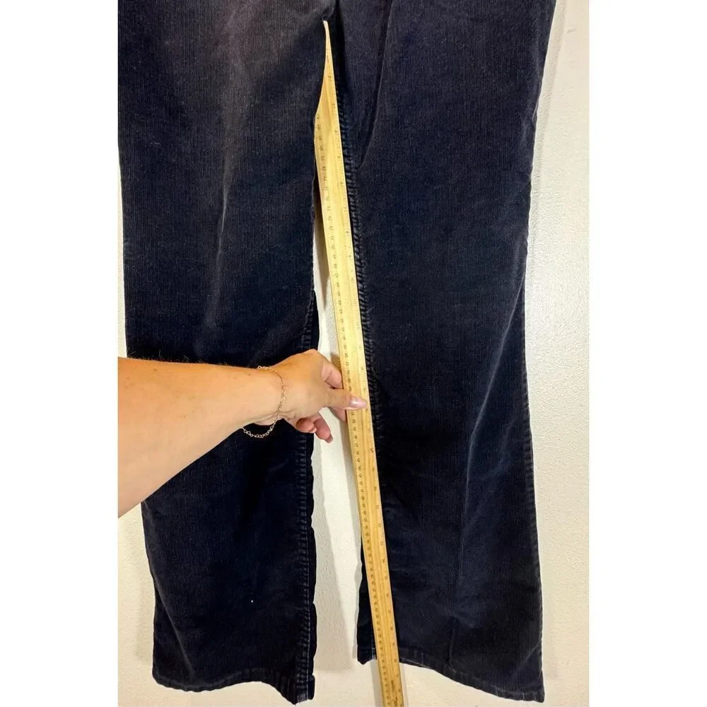 Vintage Wrangler Men’s Dark Blue Corduroy Pants Made in USA 32L Medium Length